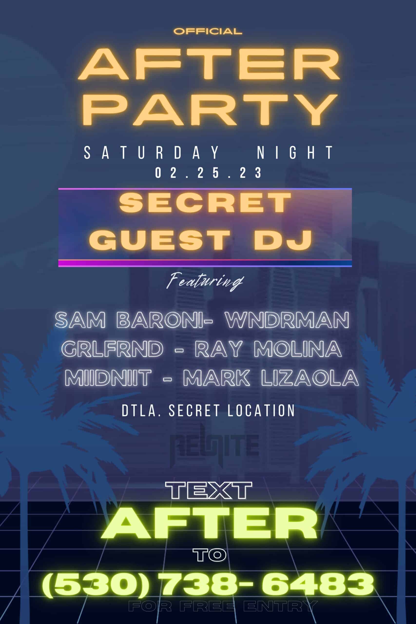 REUNITE Official After Party (Saturday)