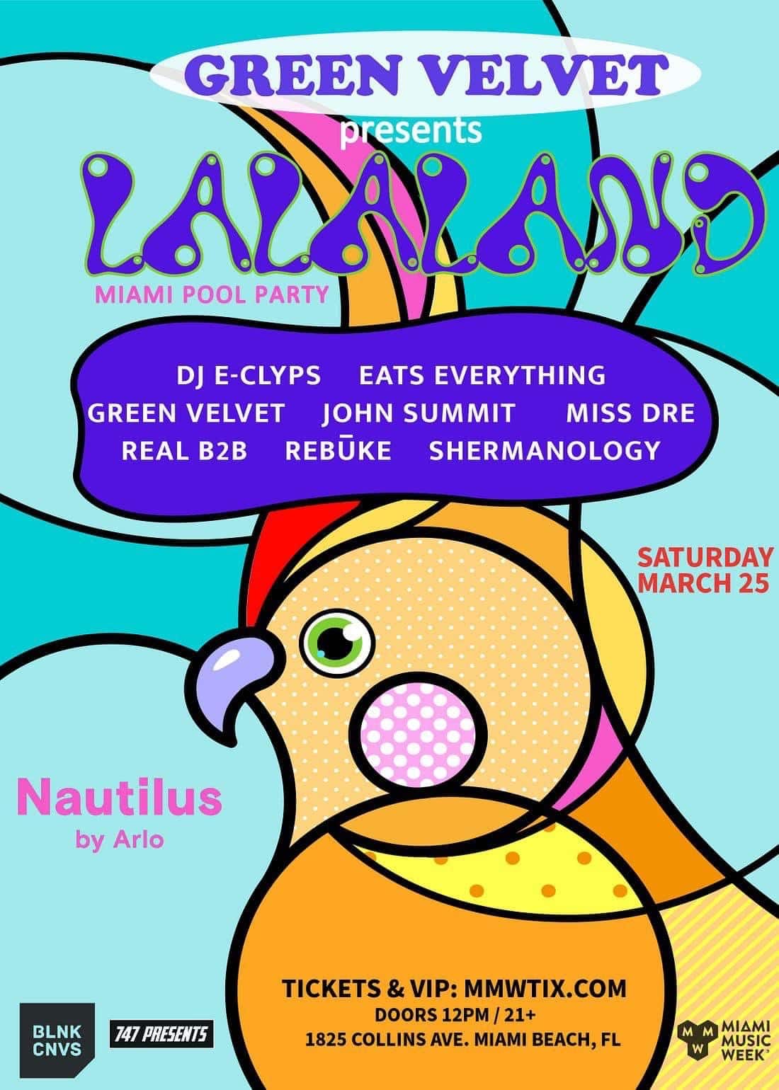 Green Velvet Presents LaLaLand Miami Pool Party