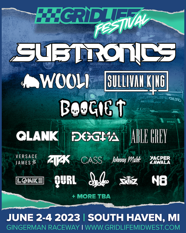 Motorsport Music Festival GRIDLIFE Midwest announces Subtronics, Sullivan King, Wooli, and Boogie T to headline its 10th anniversary edition