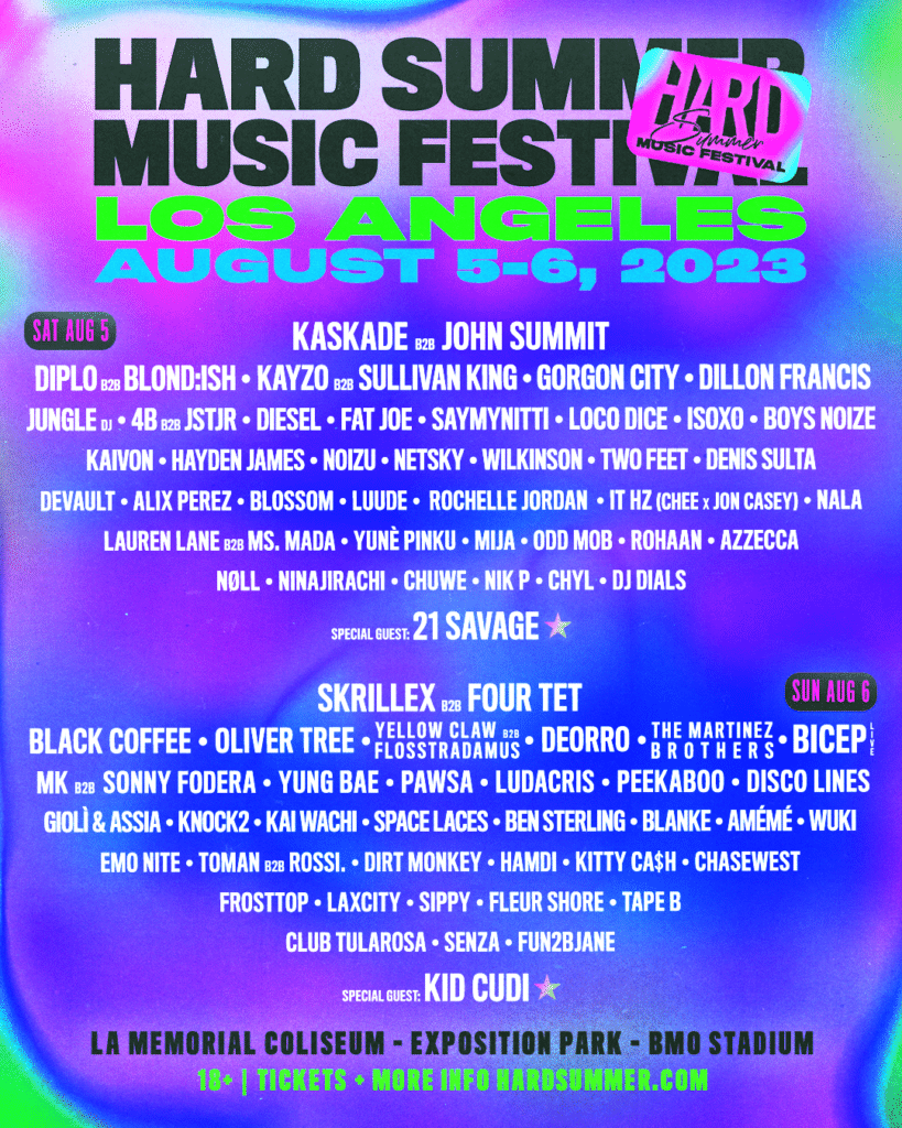HARD Events Announces Lineup Additions for HARD Summer Music Festival 2023