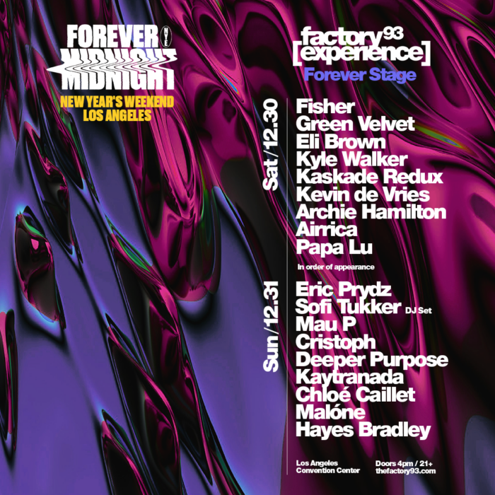 Epic Fusion: Club Space Miami and Insomniac's Factory 93 Unite for Forever Midnight NYE in Vegas & LA