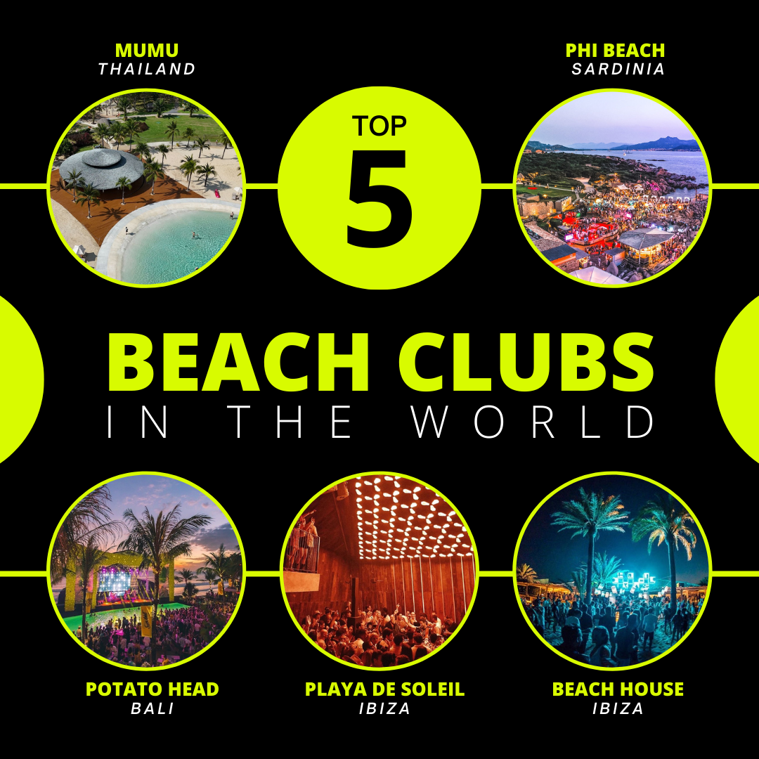 TOP 5 BEACH CLUBS