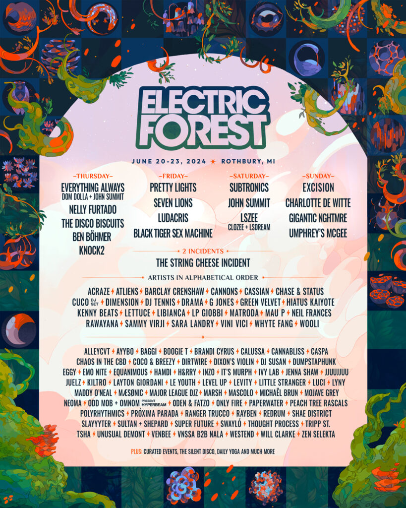 Electric Forest Announces Additional Artists for Sold Out 2024 Edition
