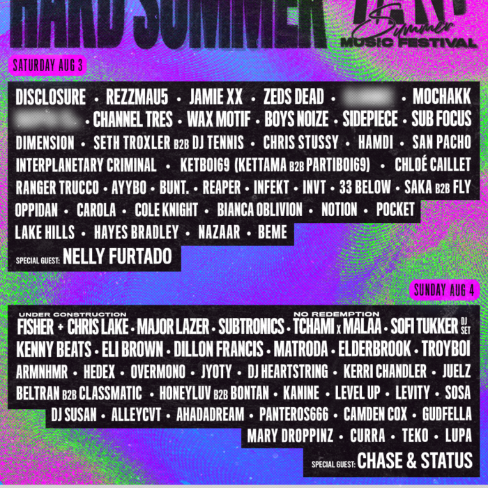 hard summer 2024 lineup